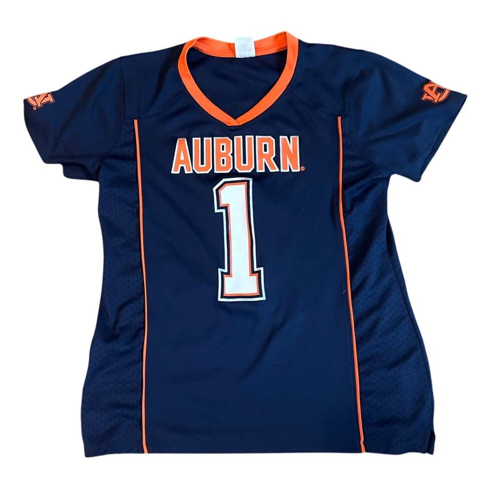 Auburn Tigers Youth Jersey L 12/14‎ Navy #1 Rivalry Threads EUC